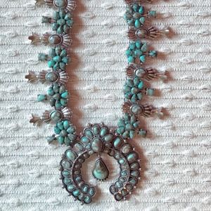 Turquoise Squash Blossom